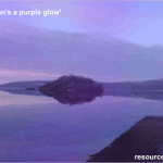 The lake aglow
